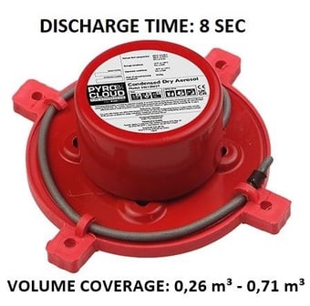 picture of Firechief - PyroCloud SSS12002T Condensed Dry Aerosol - T Model - Built-in Thermocord - [HS-141-1001] - (LP)