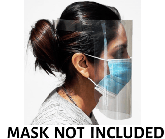 picture of Medical Anti-Fog Disposable Plastic Visor - Pack of 10 - [MXW-FACESHIELD] - (NICE) - (OS)