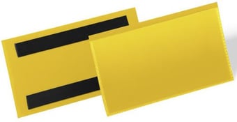 Picture of Durable - Magnetic Document Pouch 150 x 67mm - Yellow - Pack 50 - [DL-174204]