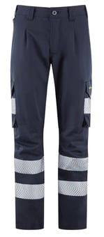 Picture of Leo Winswell EcoViz Women's Lightweight Cargo Trousers - Navy - Regular Leg - LE-CL05-NV-R