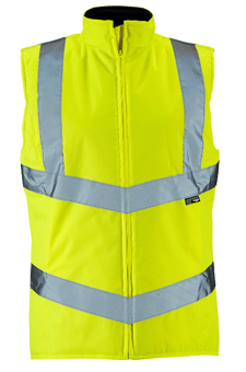 picture of Supertouch Ladies Anjali Body Warmer Hi Vis Yellow - ST-SHV-L10141