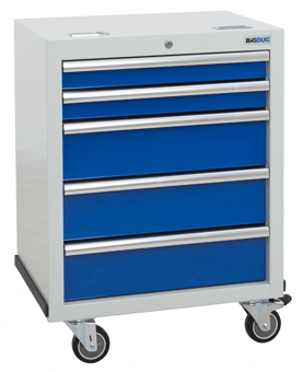 picture of BiGDUG 5 Drawer Roll Cabinet - 861h x 646w x 458d mm - [BDU-TGRC1GB] - (LP)