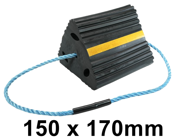 Vulcascot Wheel Chocks - Black - 150 x 170mm - [VS-WCB150]