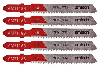 picture of Amtech 5 Piece Metal Jigsaw Blade Set - AMT118B - [DK-M1611]