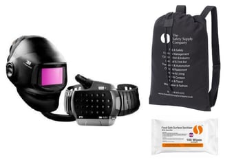 picture of 3M Speedglas Welding Helmet G5-01 with Adflo High-Altitude Powered Apparatus and G5-01VC - TSSC Kit Bundle - [IH-KIT617830] - (LP)