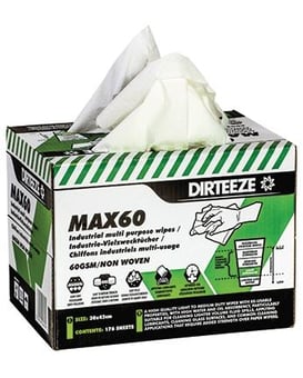 picture of Dirteeze MAX60 Standard Industrial Wipes - [EC-MAX60B176]