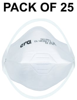 picture of ERA Disposable Flat Fold FFP3 NR Masks - Pack Of 25 - [ER-1300]