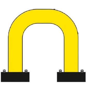 Picture of BLACK BULL FLEX Protection Guard - Indoor Use - (H)390 x (W)375mm - Yellow - [MV-196.21.558]