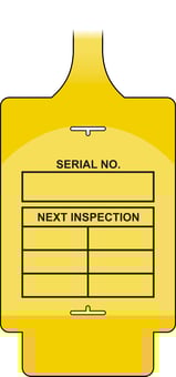 Picture of AssetTag Flex - Inspection 2 - Yellow - Pack of 10 - [CI-TGF0210Y]