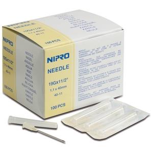 picture of Non-Safety Hypodermic Needle - Deep Green - 21g - 1.5" - 1 Pack of 100 - [ML-K2121]  - (DISC-R)