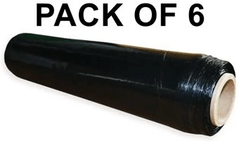 picture of Slingsby Extremus Black Hand Wrap - 500mm x 300m - Pack of 6 - [SLB-433907] - (LP)