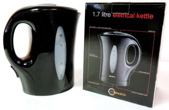 Picture of MASCO - Black Cordless Electric Kettle with Washable Filter - 1.7 Litre - 2200W - [AF-5024996100785]