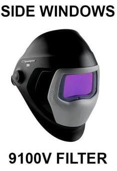 picture of 3M™ Speedglas™ Welding Helmet 9100 - With Side Windows And Filter 9100V - [3M-501805]