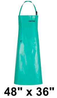 picture of Skytec CMA Chemical Splash Apron - Green - 48" x 36" - [AL-CCCMA-003900-GN4]