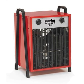 picture of Devil 6015 Industrial Electric Fan Heater - 15kW - 400V - 3 Phase - [CK-6925235]