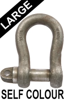 picture of Self Colour Large Bow Shackles c/w Type A 