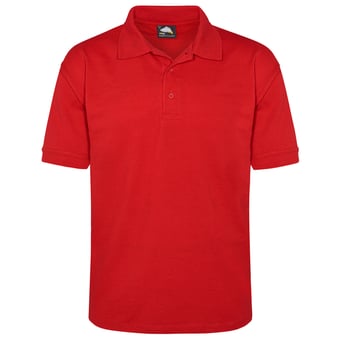 picture of Eagle Premium Polycotton Men's Red Poloshirt - 220gm - ON-1150-10-RED