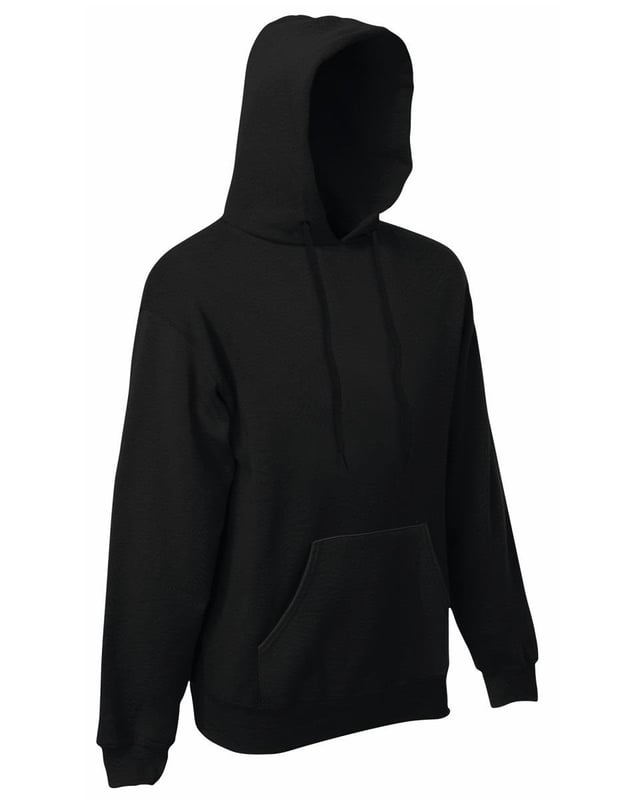 picture of Fruit Of The Loom Black Men's Classic Hooded Sweatshirt - BT-62208-BLK