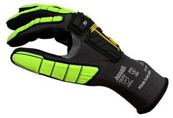 picture of Ansell Ringers R840 Nitrile Coated Palm Impact Gloves - AN-R840