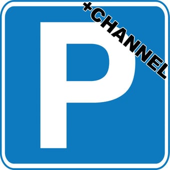 picture of Parking & Site Management - Parking Sign With Fixing Channel - FIXING CLIPS REQUIRED - Class 1 Ref BSEN 12899-1 2001 - 450 x 450Hmm - Reflective - 3mm Aluminium - [AS-TR29C-ALU]