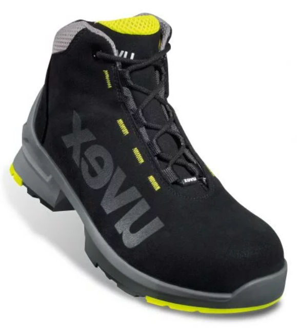 Uvex 1 Lace-up Safety Boots Lime/Black S2 SRC - TU-85458 - (LP)