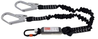 Picture of Aresta Scaff - Double Elasticated Lanyard With Carabiner Scaffold Hooks - 1.5m - [XE-AR-03701/15]