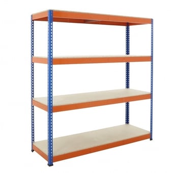 Picture of BiGDUG BiG400 Racking 4 Levels - Chipboard Shelves - 1980h x 1830w x 455d mm - [BDU-B41918044BO] - (LP)