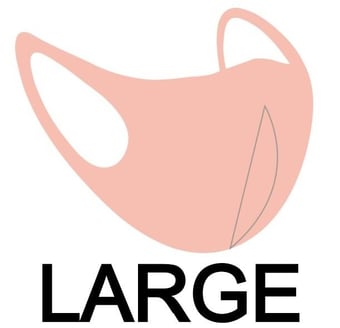 picture of Pulsar AirGill Reusable Anti Covid-19 Face Mask - LARGE - Blush Pink - [PR-SDM3-BSH-L] - (DISC-W)