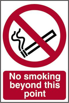 picture of Spectrum No Smoking Beyond This Point – CLG 200 x 300mm - SCXO-CI-0572