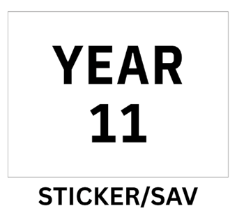 picture of Year 11 Corridor Study Room Door Sign Sticker/Sav - IH-YEAR11-SAV - (LP)