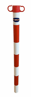 Picture of Way4Now - Red-White - Demarcation Chain Support Post - Without Base - Box Deal 40 - [IH-SHU-D-90P-2] - (HP)