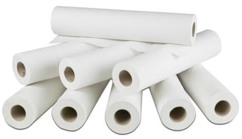 Picture of Connect Hygiene Embossed Couch Roll 32m - White Colour - Supplied in 9 Rolls - [ML-D9014]