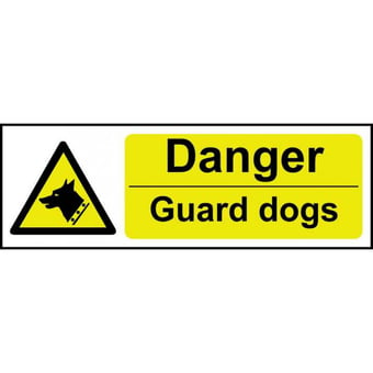 picture of Spectrum Danger Guard Dogs - SAV 600 x 200mm - SCXO-CI-11209