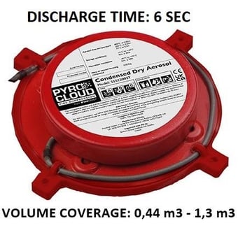 picture of Firechief - PyroCloud SSS12003T Condensed Dry Aerosol - T Model - Built-in Thermocord - [HS-141-1002] - (LP)