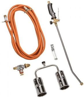 Picture of Idealgas Twin Head Gas Torch With Regulator 600mm - [HC-GT6002]