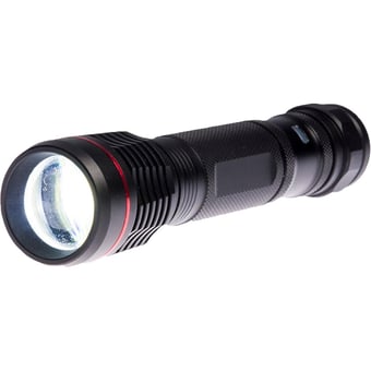 picture of Portwest - PA75 USB Rechargeable Black Flashlight Torch - [PW-PA75BKR]
