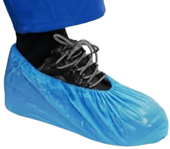 picture of CPE Disposable Overshoe - 16" - Easy Slip of Shoe Cover - Blue - 20gms - Bag of 50 Pairs - [ST-E16610]
