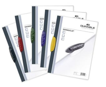 Picture of Durable Swingclip 30 Clip Folder - A4 - Assorted - Pack of 25 - [DL-226000]