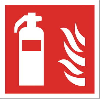 picture of Fire Extinguisher Sign - 200 X 200Hmm - Rigid Plastic - [AS-FI21-RP]