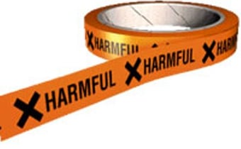 picture of Self Adhesive Tapes - Harmful - 25mm x 66m - [AS-LA4]