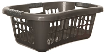 picture of Whitefurze Easy Grip Hip Laundry Basket - Silver - [WHF-H192H2]