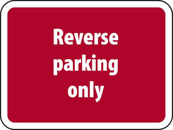 Picture of Spectrum 600 x 450mm Dibond ‘Reverse Parking Only’ Road Sign - Without Channel - [SCXO-CI-14645-1]