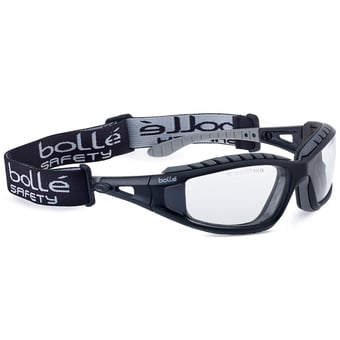 Picture of Bolle Tracker II Safety Spectacles Clear Anti-Scratch Anti-Fog Lenses with Strap - [BO-TRACPSI]