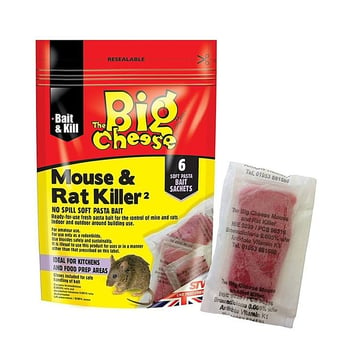 Picture of The Big Cheese - Mouse and Rat Killer - Soft Pasta Bait - Pack of 6 Sachets - [BC-STV222]