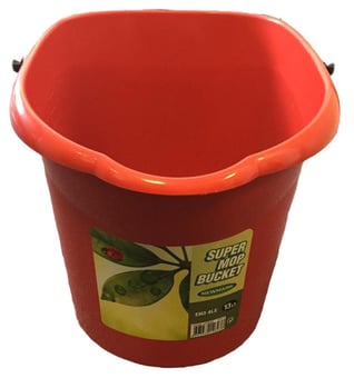 picture of Elite Mop Bucket Without Wringer - Heavy Duty Plastic - 13 Ltr Capacity - [AF-8697439146038]