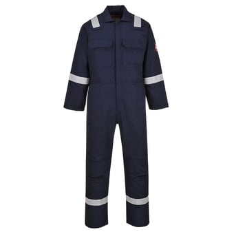 Picture of Portwest - Navy Blue Bizweld Iona FR Coverall - Tall Leg - PW-BIZ5NAT