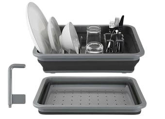 picture of Pop Large Dish Rack Drainer Black/Grey - [PI-666059] - (DISC-R)