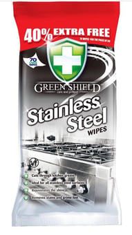 picture of Greenshield Stainless Steel Wipes - 70 Sheets - Pack of 4 - [PD-SI7181X4] - (AMZPK)