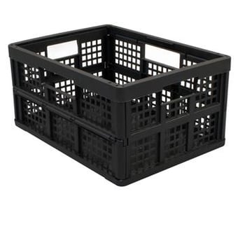 Picture of Black 45 Litre Folding Really Useful Box - 570 x 390 x 285 mm - [UB-FOLBL45]