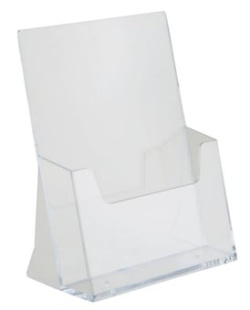 Picture of PortWest - Z645 - A5 Portrait Leaflet Holder - Clear - [PW-Z645CLR]
